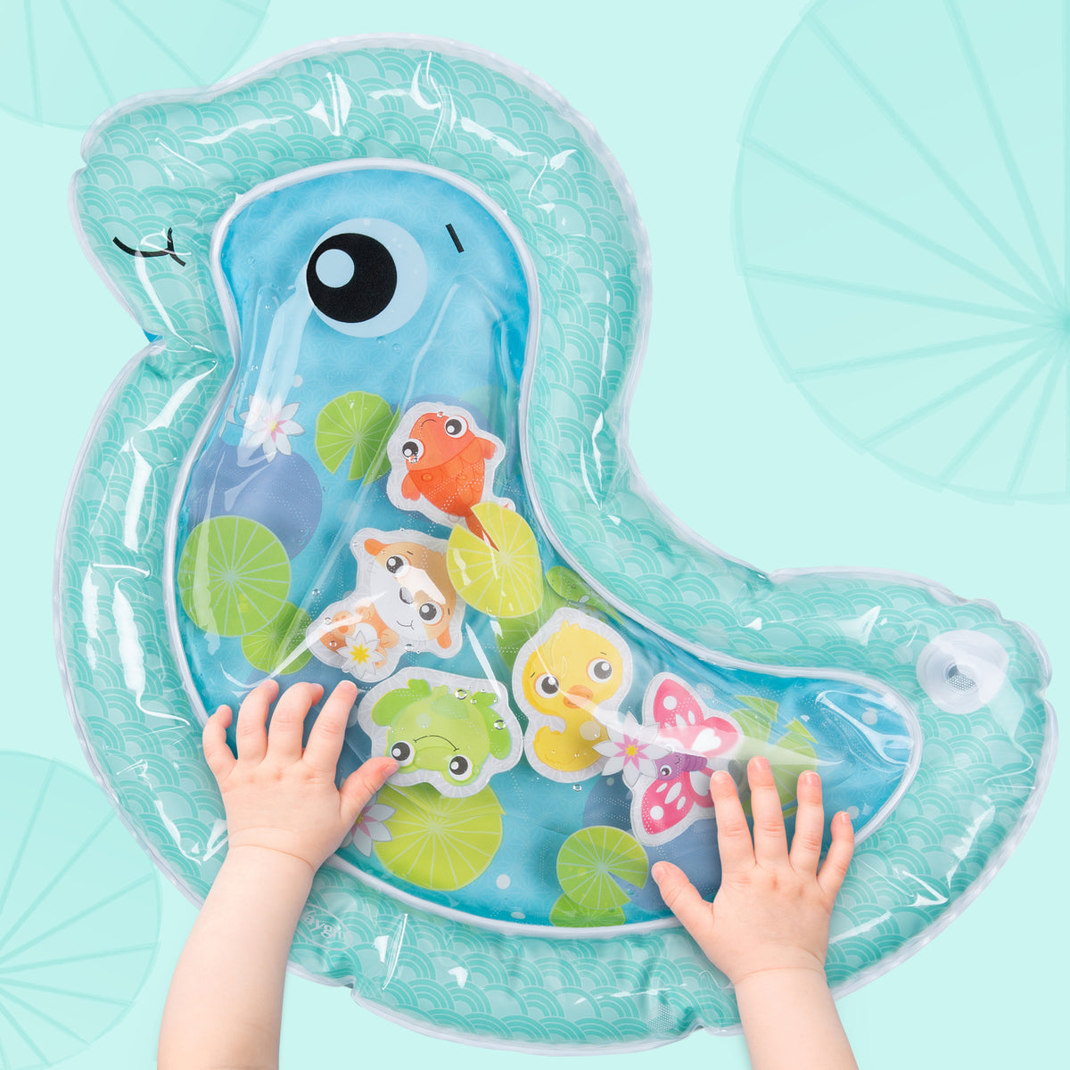 Playgro Sensorisk Vattenmatta Klappa och Lek +3m