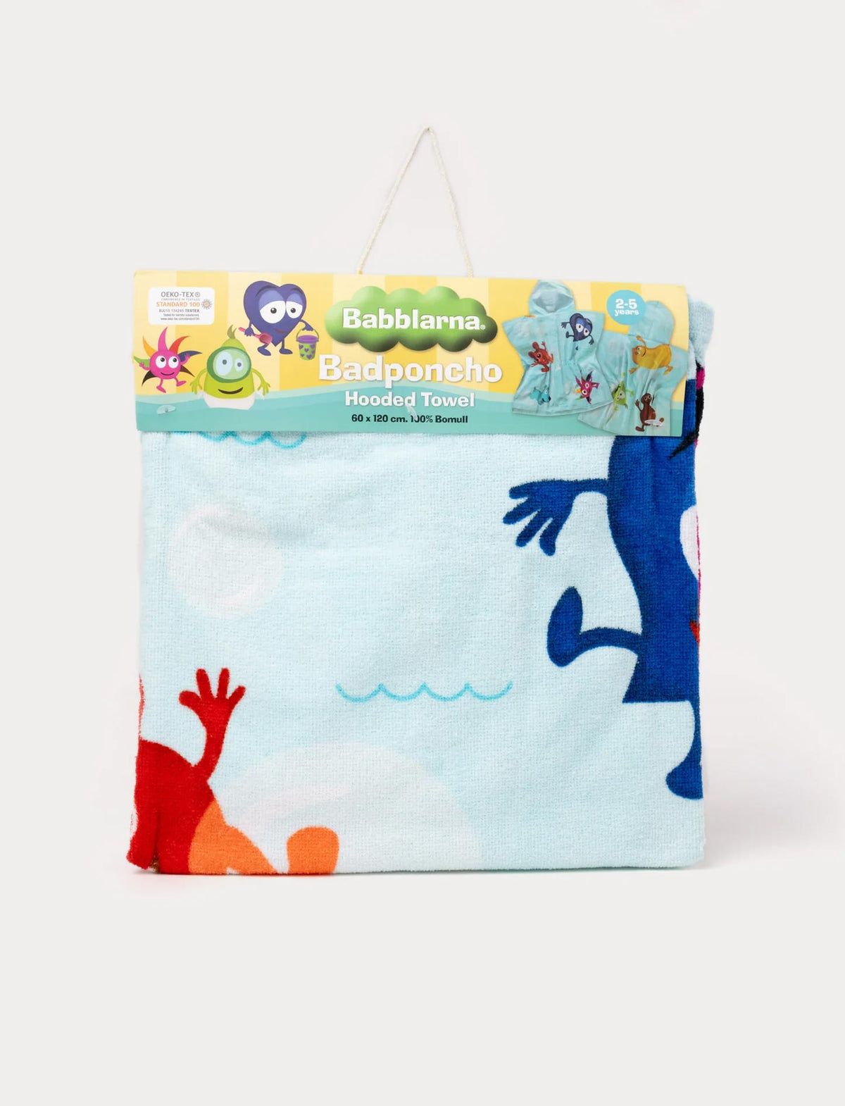 Babblarna Badponcho Bubblor (60x120cm)