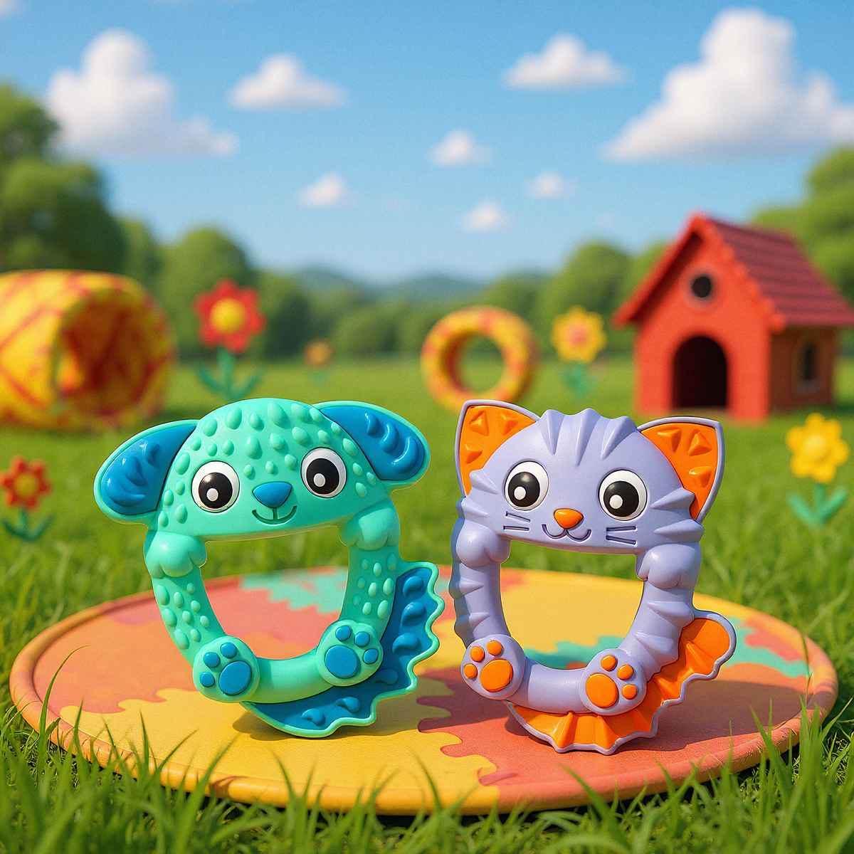 Playgro Bitleksak i silikon 2-pack +3m