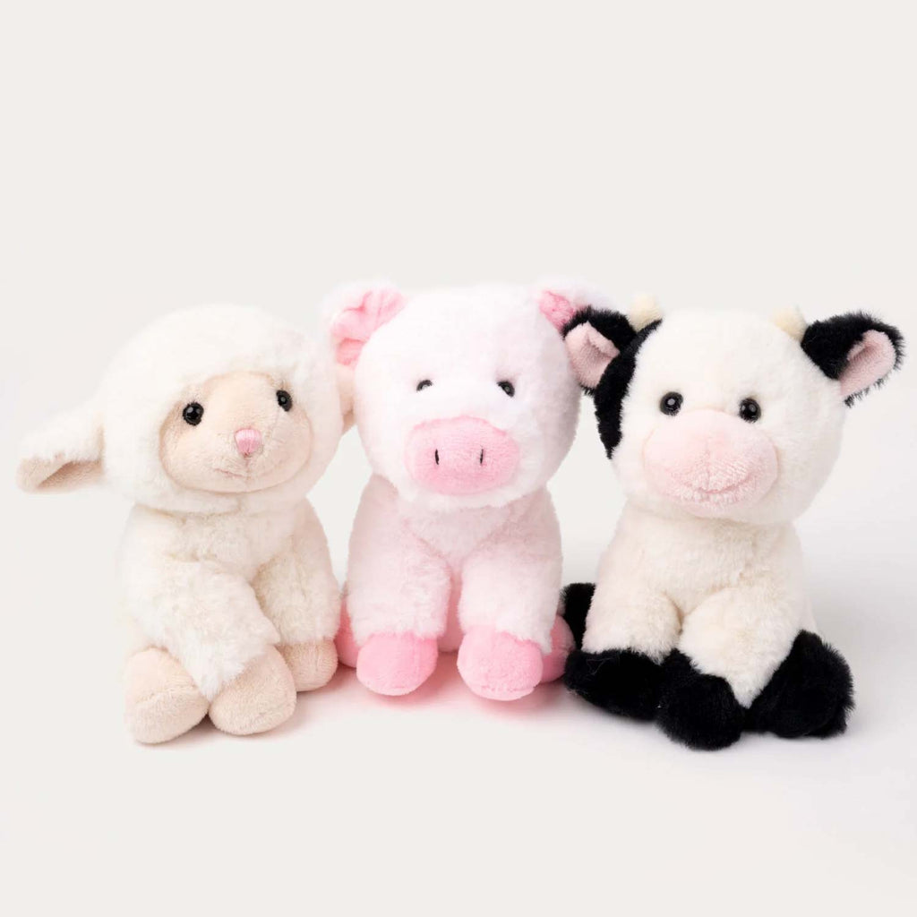 Teddykompaniet Gosedjur Teddy Farm Sittande ko 18cm