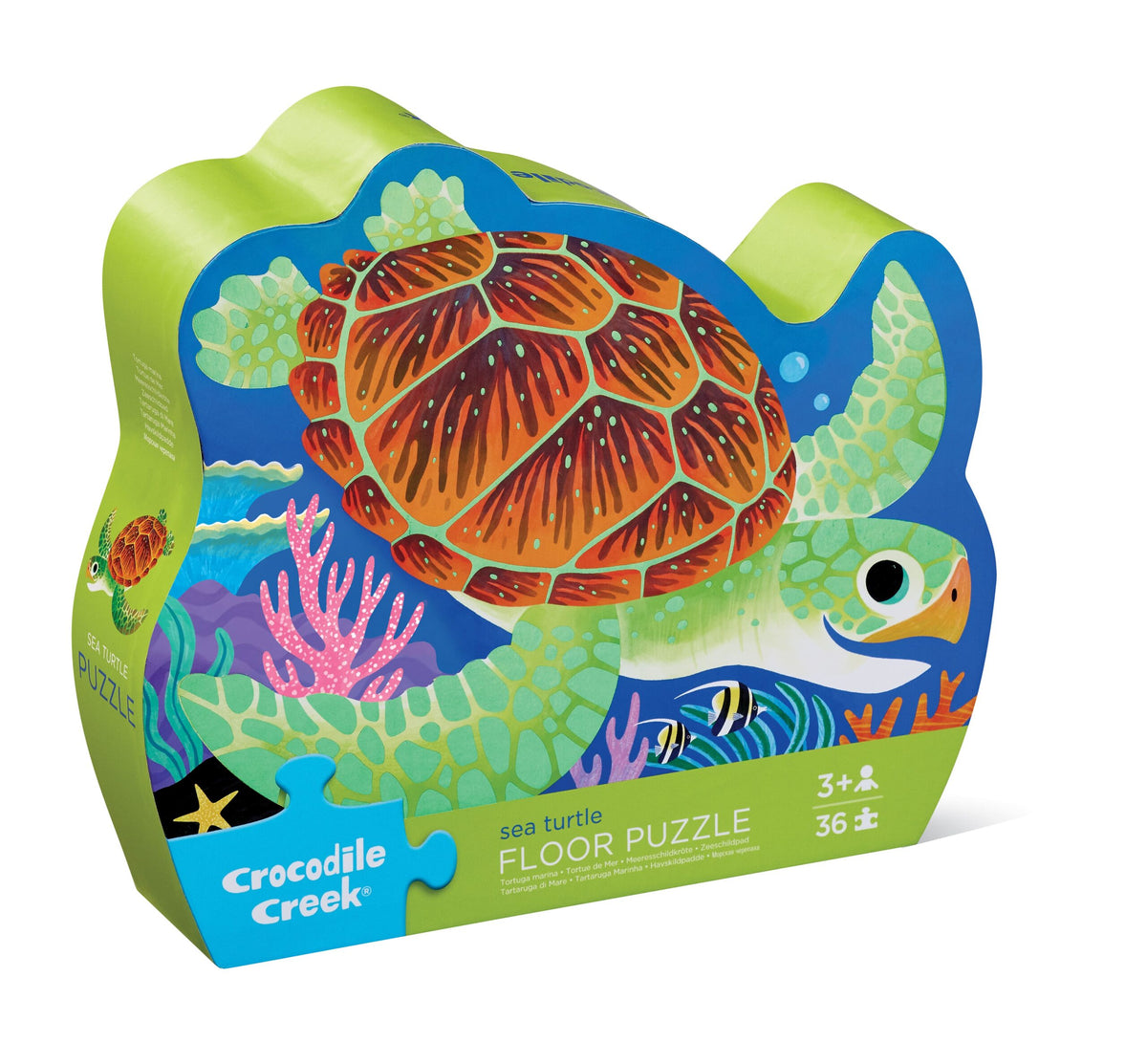 Crocodile Creek Golvpussel Sea Turtle (36 bitar)