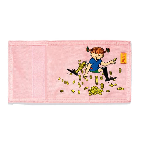 Pippi Plånbok Rosa med smart förvaring