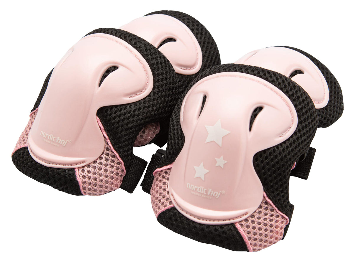 Nordic Hoj Knä och armbågsskydd Rosa