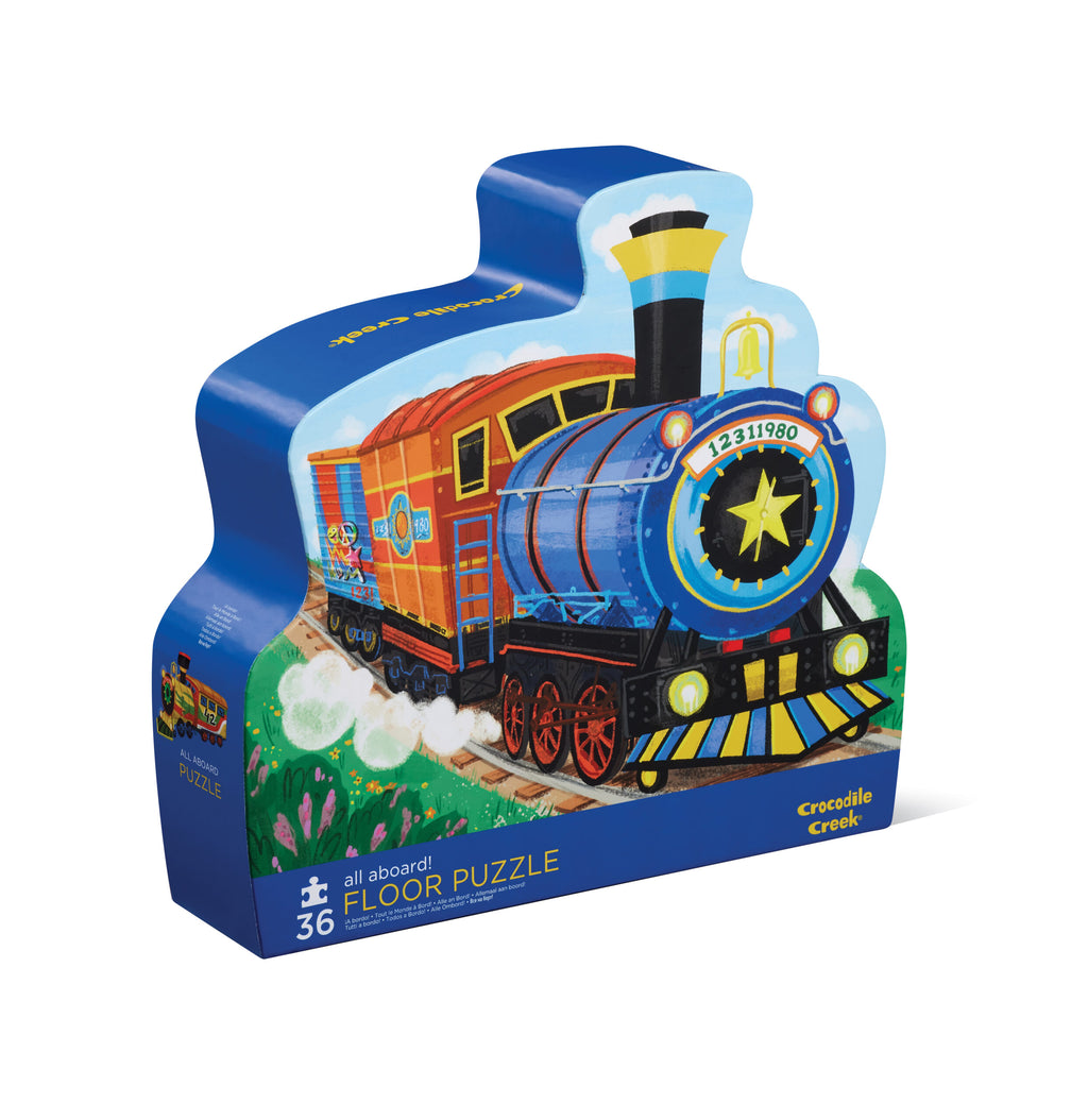 Crocodile Creek Pussel All Aboard Foil Stamped (36 bitar)