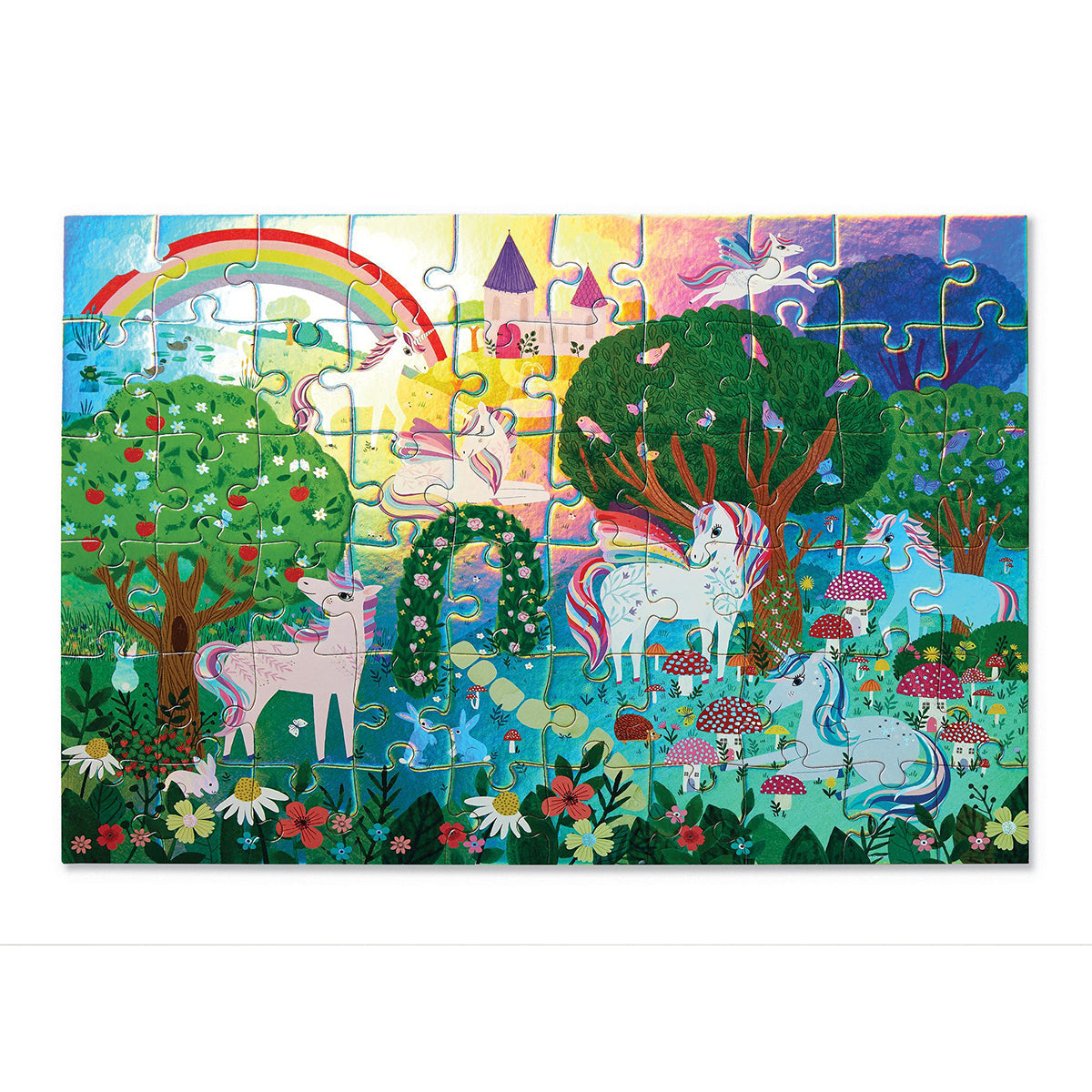 Crocodile Creek Holografiskt pussel Sparkling Unicorn (60 bitar)