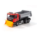 Emek Tippbil med plog Scania Röd 1:25