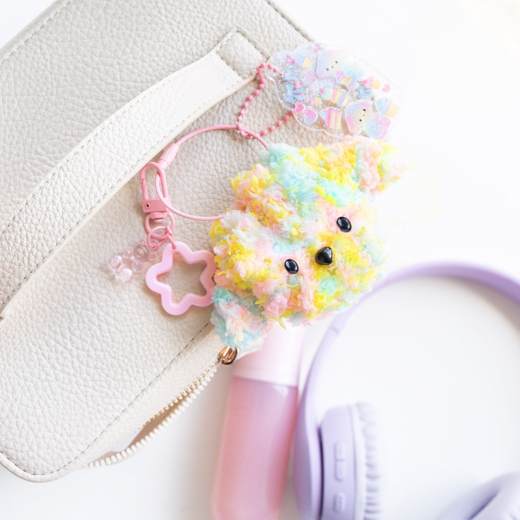 Tiger Tribe Pysselbox Bag Charm Fluffy Dog – bild 8