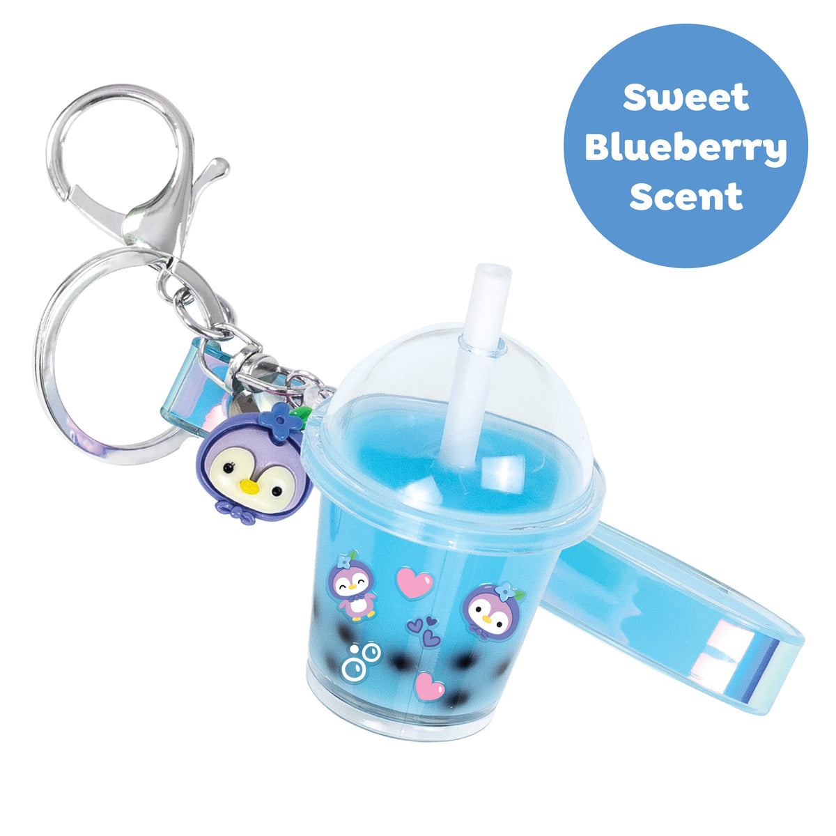 Tiger Tribe Pysselbox Bag Charm Blueberry Bubble Tea – bild 3