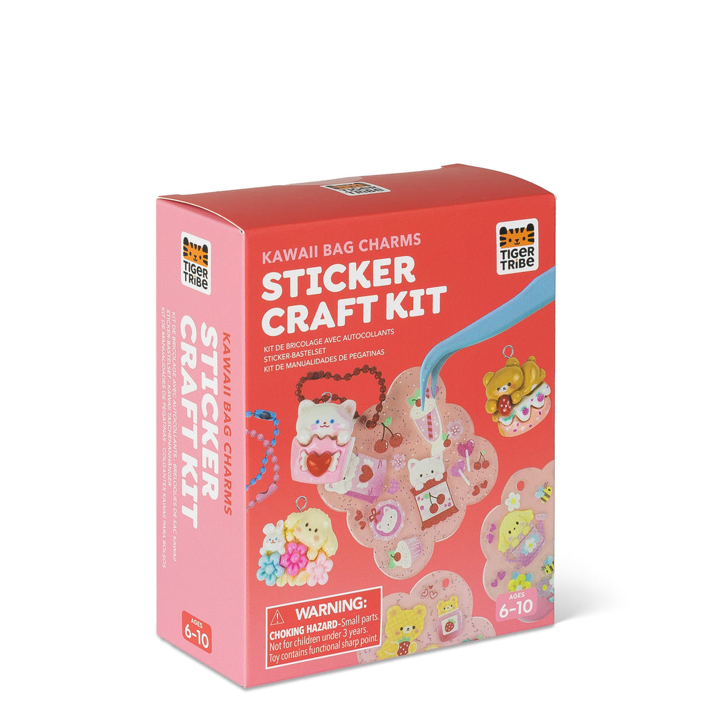 Tiger Tribe Klistermärken Sticker Craft Kit Kawaii Bag Charms – bild 9