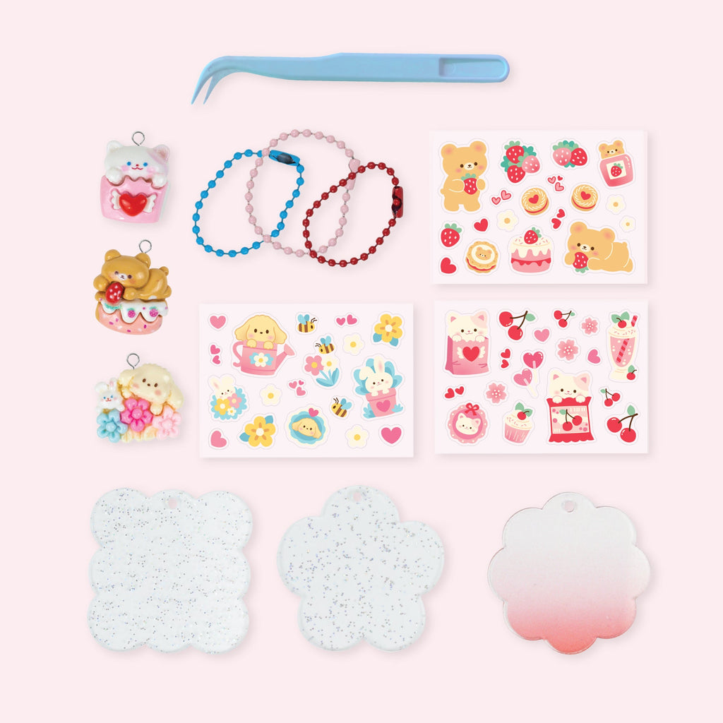 Tiger Tribe Klistermärken Sticker Craft Kit Kawaii Bag Charms – bild 4