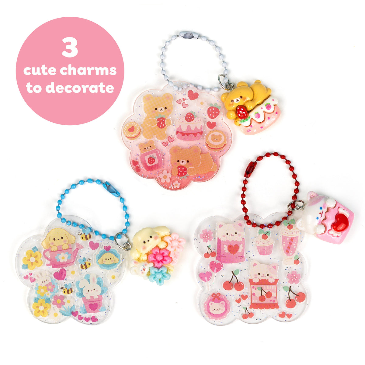 Tiger Tribe Klistermärken Sticker Craft Kit Kawaii Bag Charms – bild 3