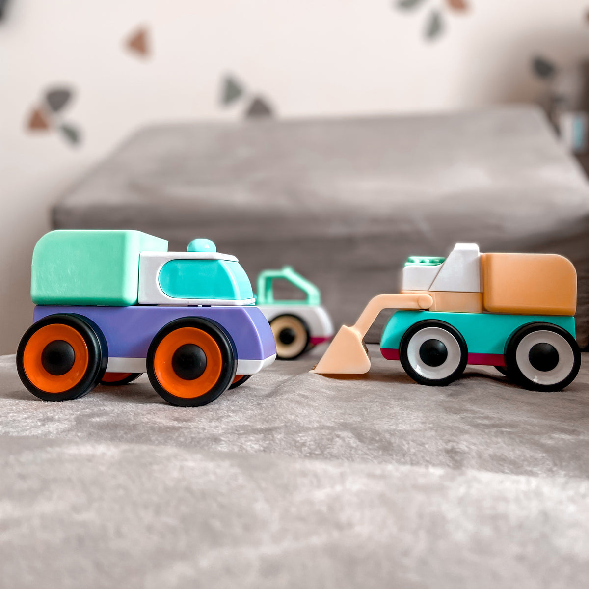Playgro Fordon Bygg och Kör Mix’n Match +12m