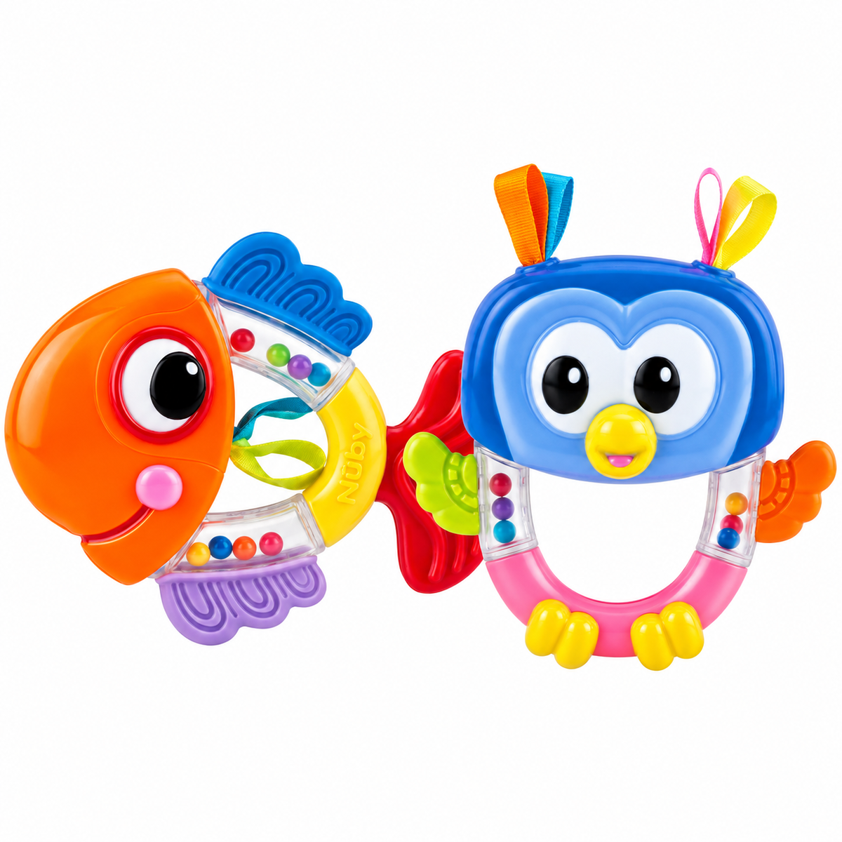Nuby Bitring Rattle Pals +3m