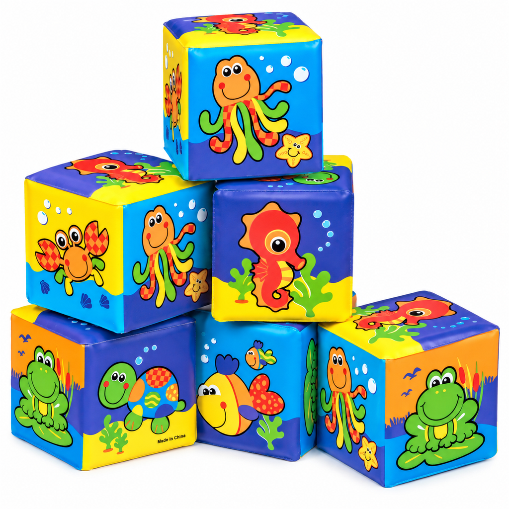 Playgro Mina första mjuka byggklossar +6m