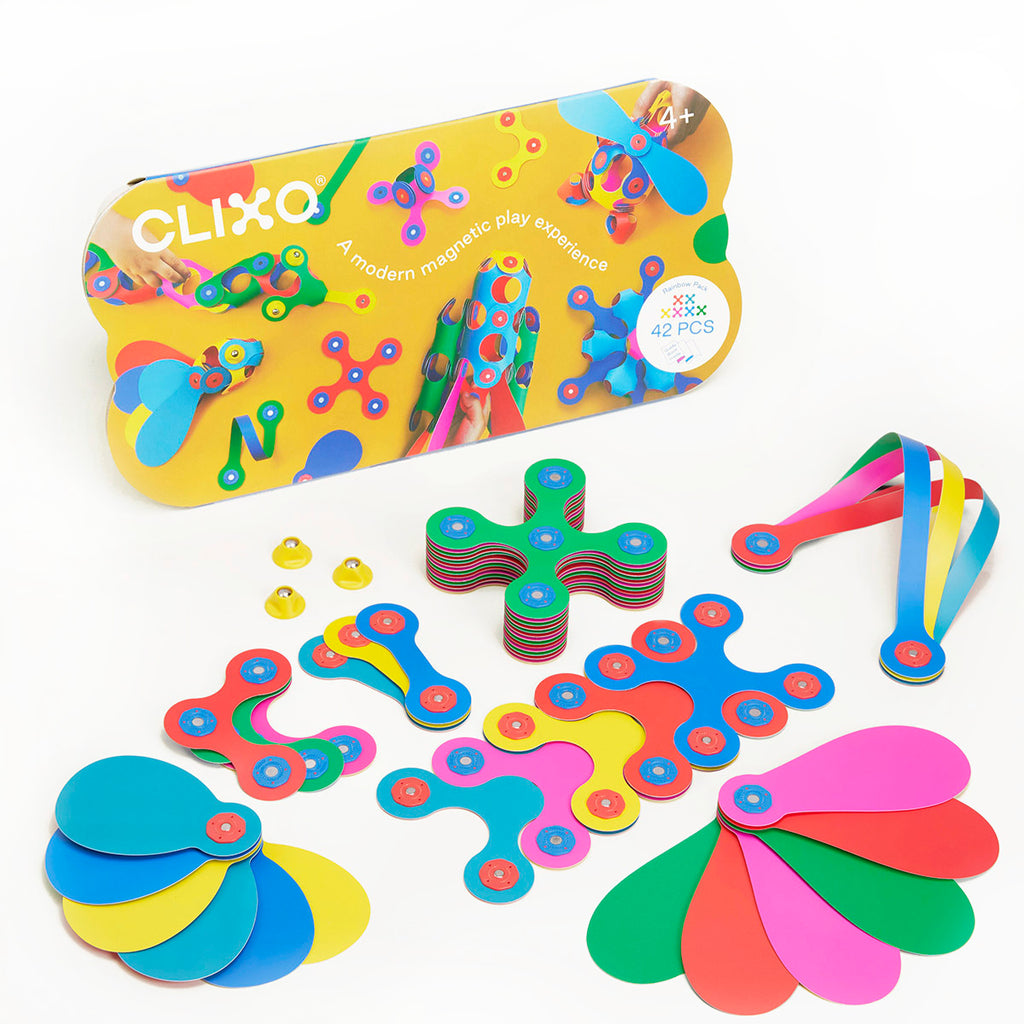 Clixo Byggset Rainbow Pack (42 delar)