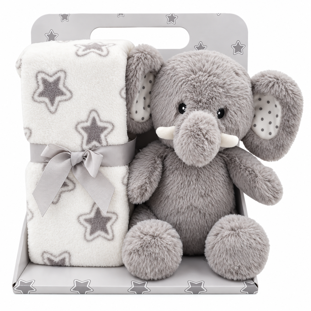 Carlo Baby Presentset Fleecefilt & gosedjur Elefant