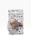 Pellianni Hårspänne Double Star Rosa