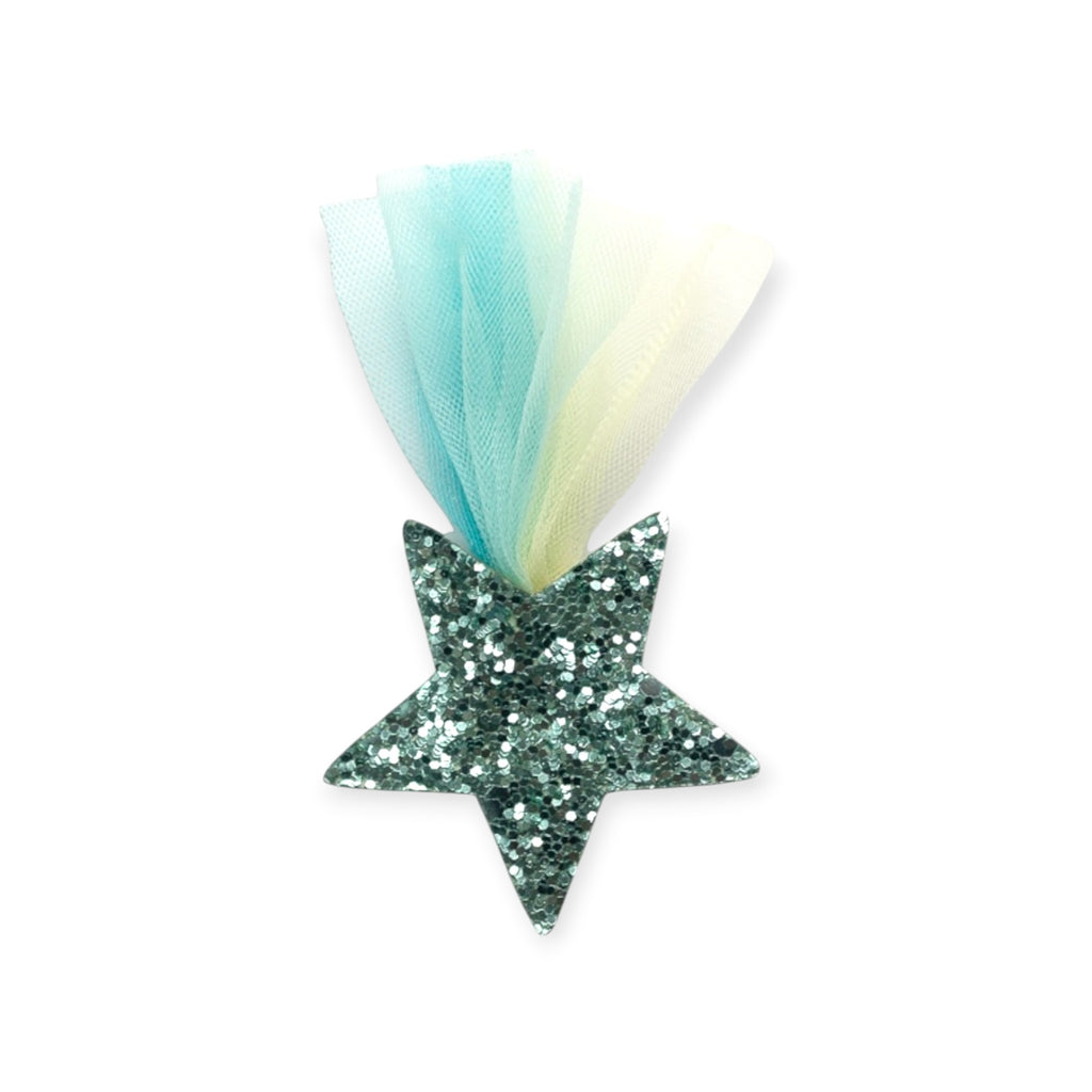 Pellianni Hårspänne Glitter Star Grön