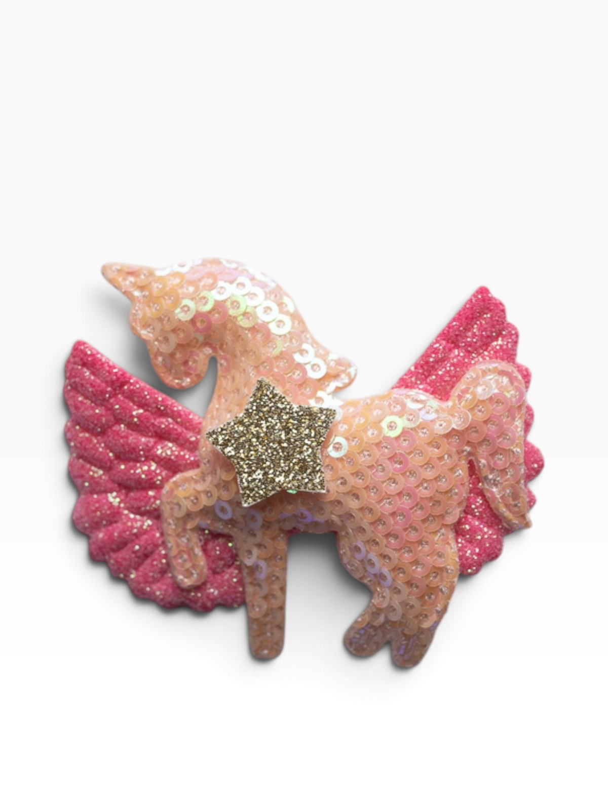 Pellianni Hårspänne Flying Unicorn Peach
