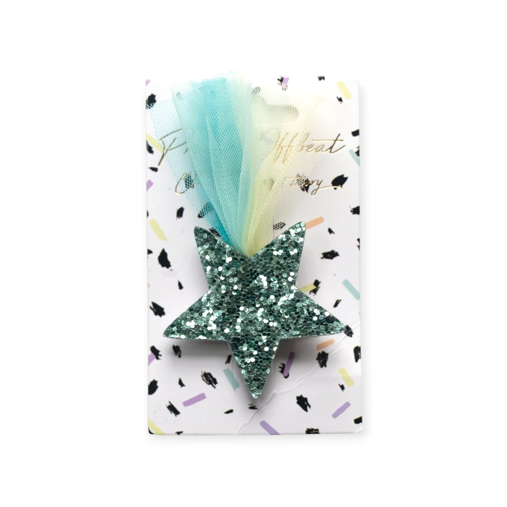 Pellianni Hårspänne Glitter Star Grön