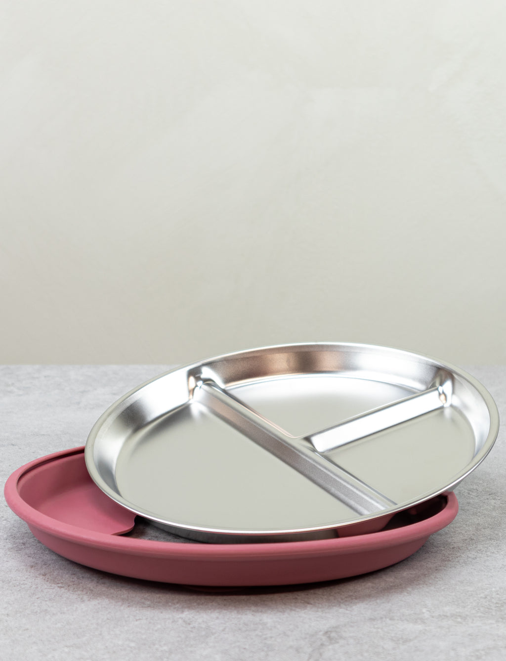 Lily & Lo Matset med sektionstallrik, skål & bestick Blush