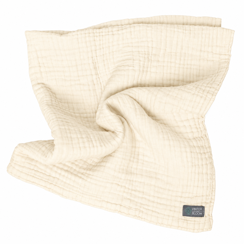 Vinter & Bloom Filt Layered Muslin Eko Pearl White