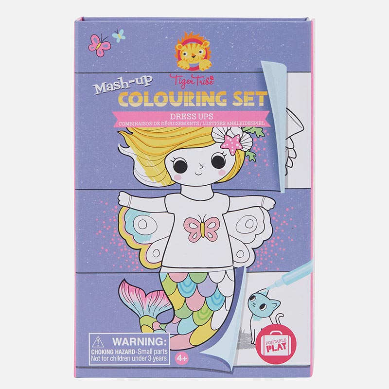 Tiger Tribe Pysselbok Mash-up Colouring Set Dress Ups