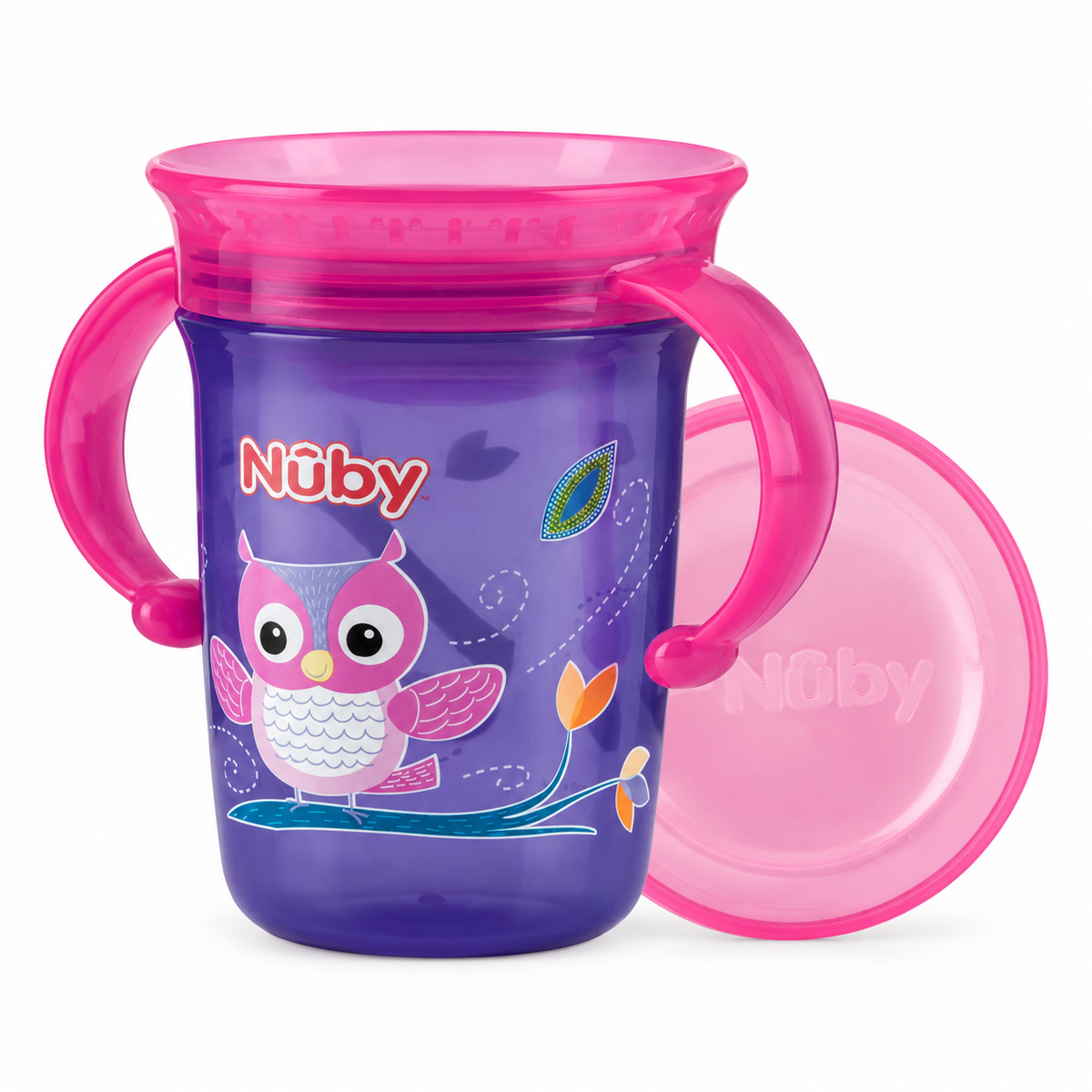 Nuby 360° Wonder Cup Uggla +6m (240ml)