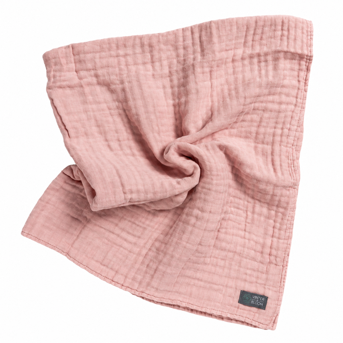Vinter & Bloom Filt Layered Muslin Eko Silver Rose