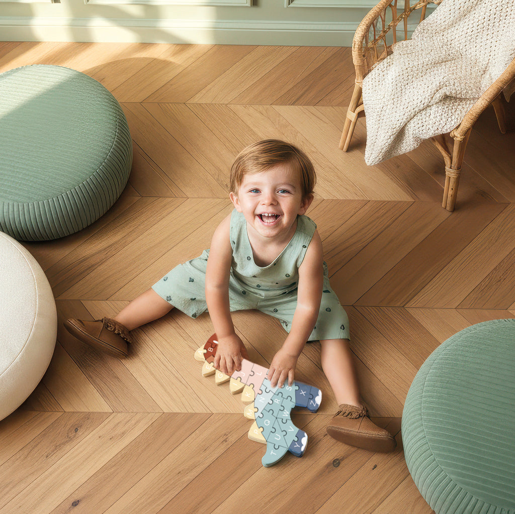 Speedy Monkey Pussel ABC Dino med alfabetet – lifestylebild