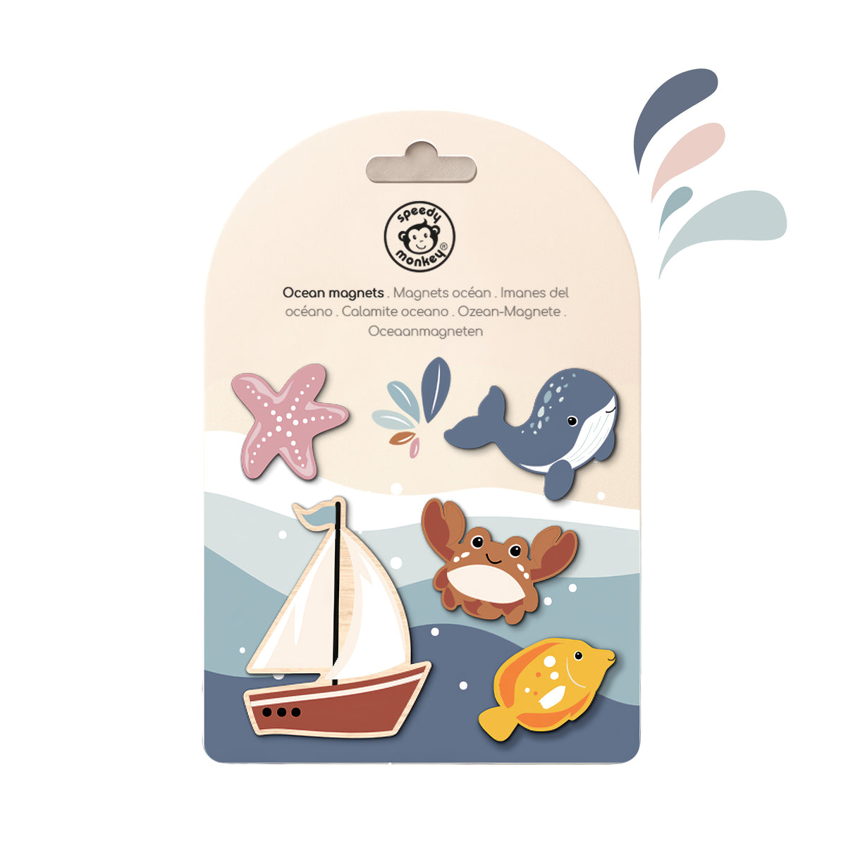 Speedy Monkey Magneter Ocean (5 delar)