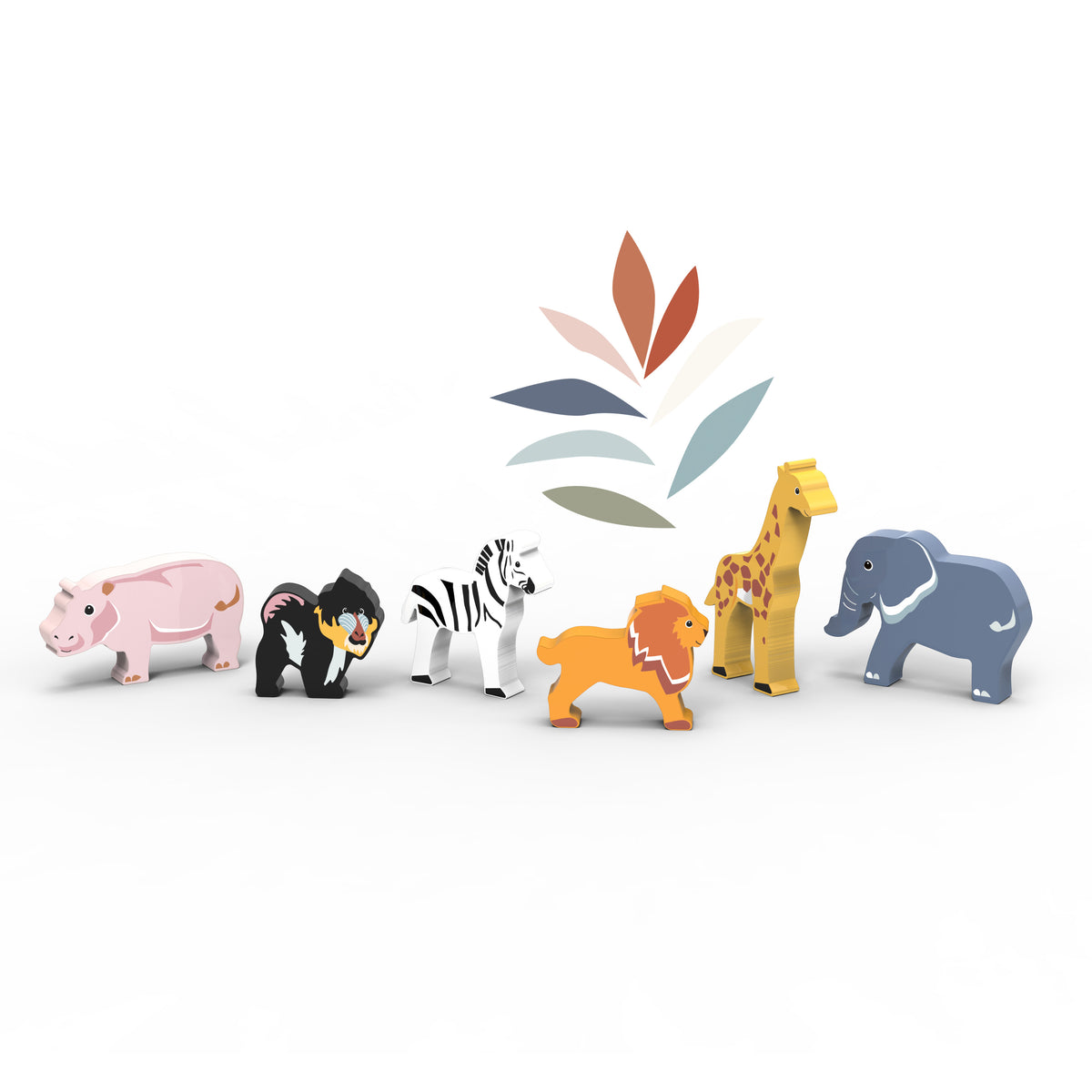 Speedy Monkey Djurfigurer World Animals Afrika (6 djur) – bild 2
