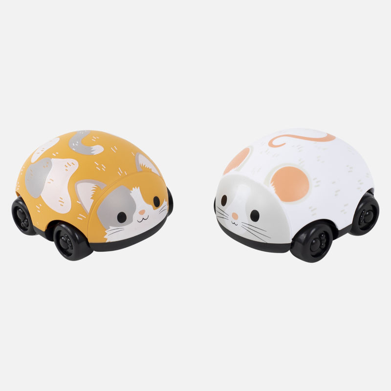 Tiger Tribe Leksaksbil Cat and Mouse Pull-backs (2st)