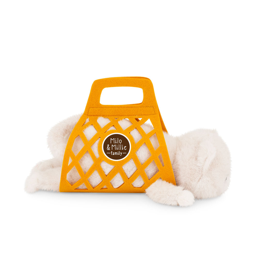 Orange Toys Gosedjur Milo & Millie Milo Vit Katt (35cm)