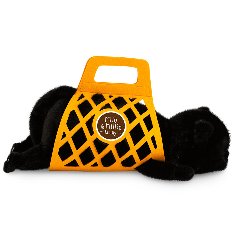 Orange Toys Gosedjur Milo & Millie Milo Svart Katt (56cm)