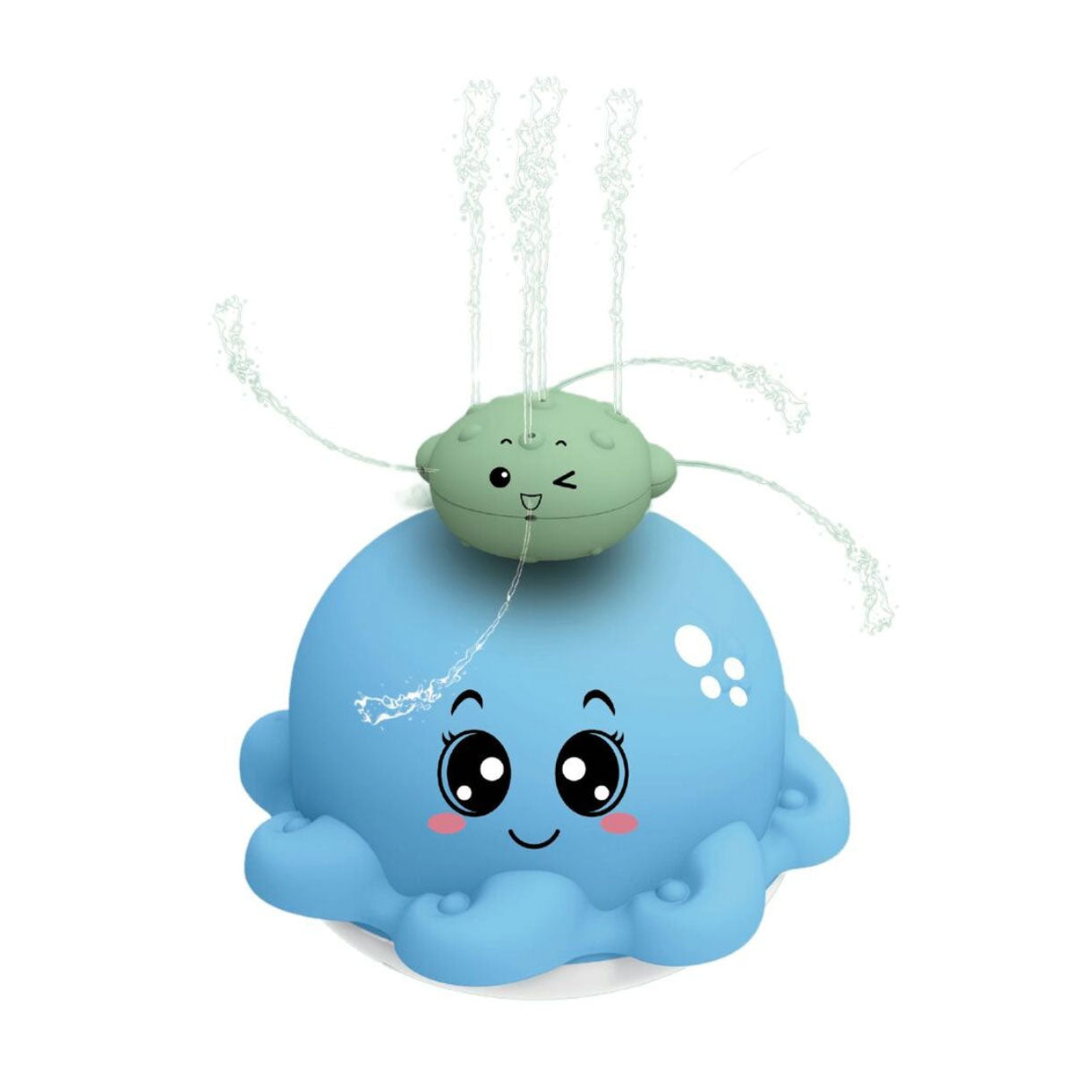 Carlo Baby Bläckfisk Blå med ljus & sprutande vatten