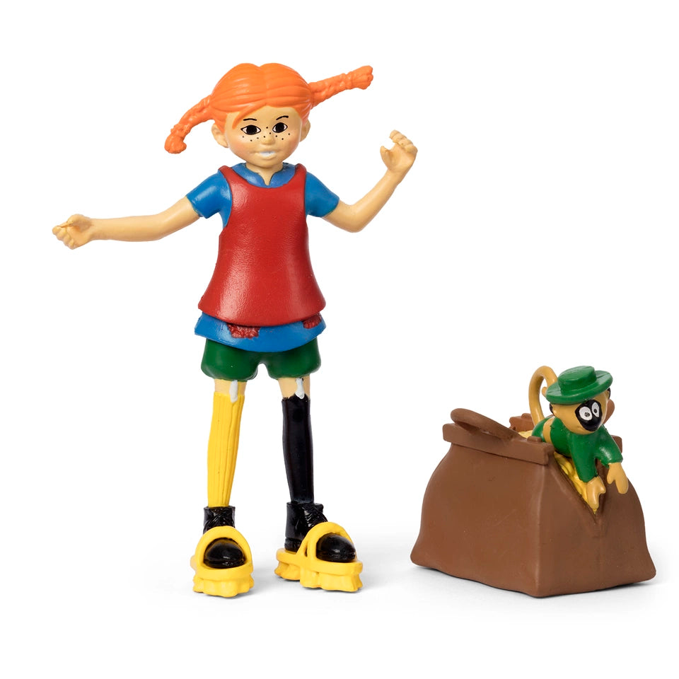 Pippi Figurset Pippi Långstrump med kappsäck