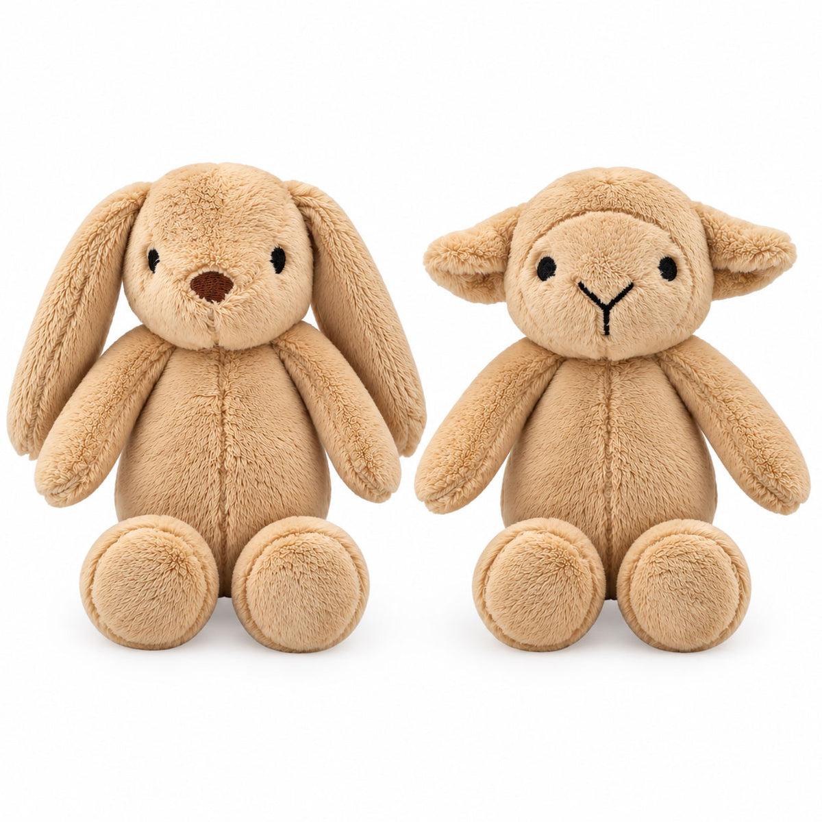 Carlo Baby Presentset med brun kanin & lamm