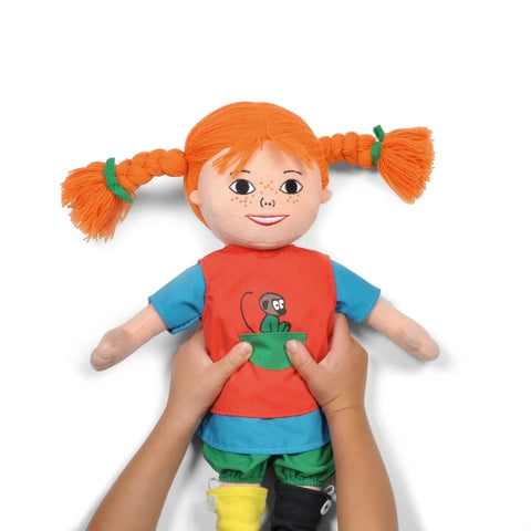 Pippi Taldocka med 6 olika språk 40cm