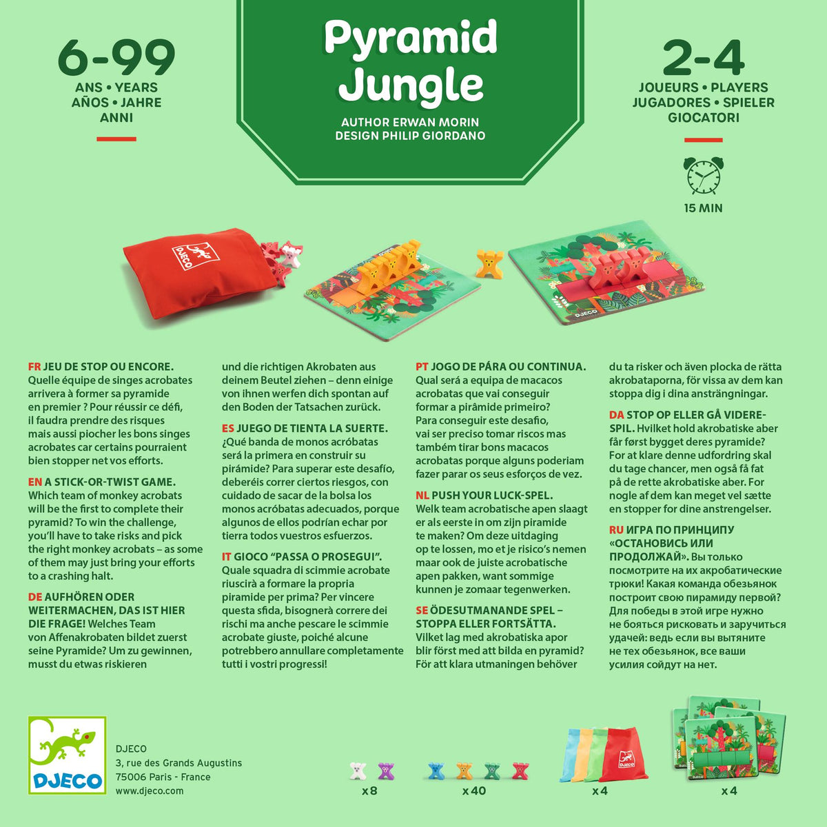 Djeco Brädspel Pyramid Jungle