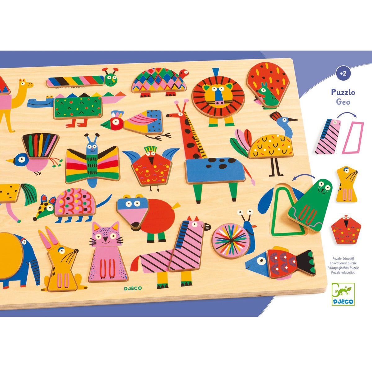 Djeco Pussel Puzzlo Geo (22 bitar)
