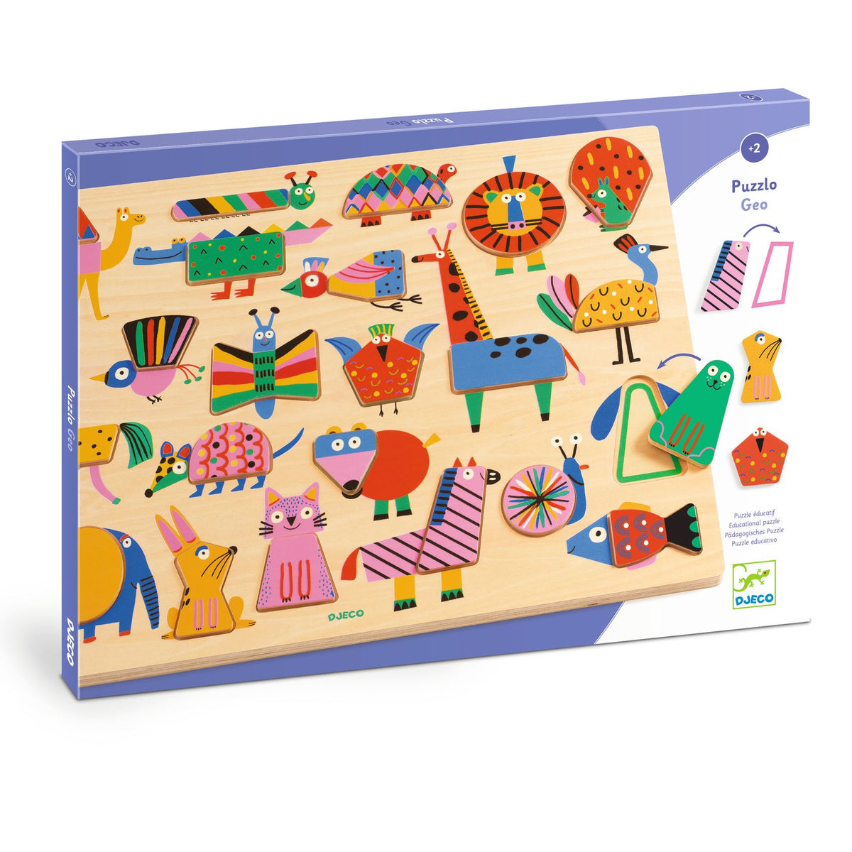 Djeco Pussel Puzzlo Geo (22 bitar)