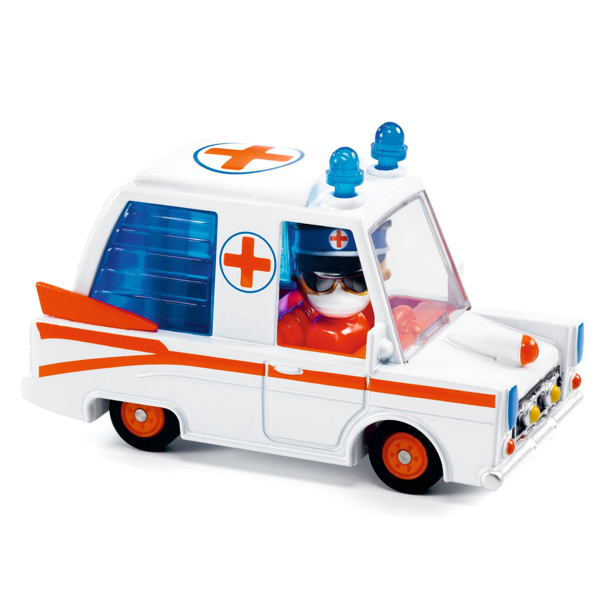 Djeco Leksaksbilar Crazy Motors Hurry Ambulance