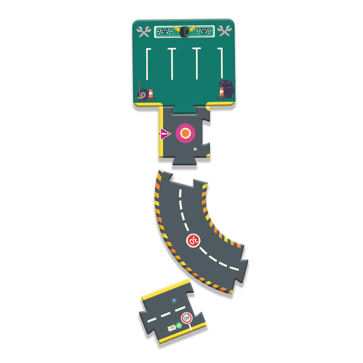 Djeco Pussel Crazy Motors Circuit (26 bitar)