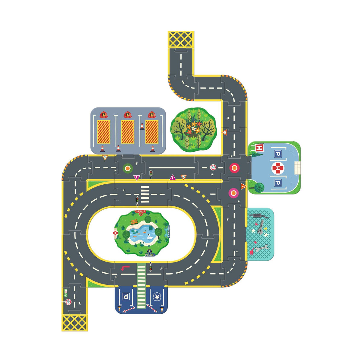 Djeco Golvpussel Crazy Motors (33 bitar)