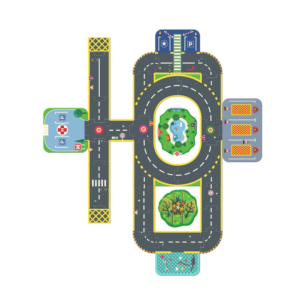 Djeco Golvpussel Crazy Motors (33 bitar)