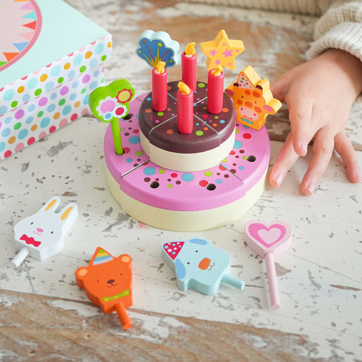 Djeco Leksakstårta Happy Birthday