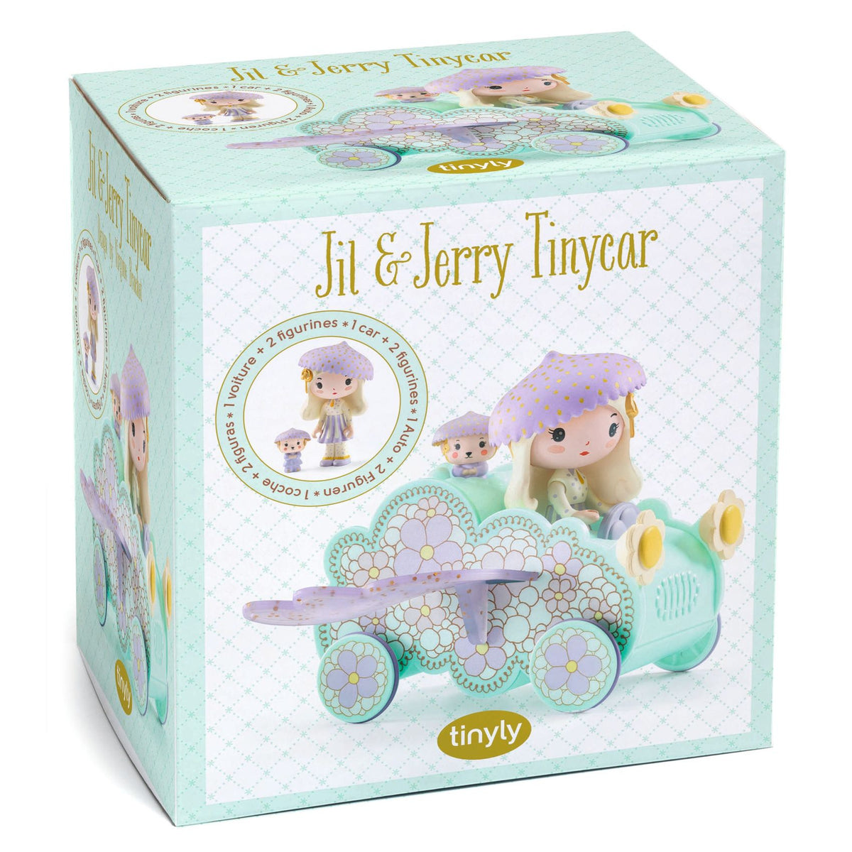 Djeco Tinyly Figurset Jil och molnbilen Tinycar