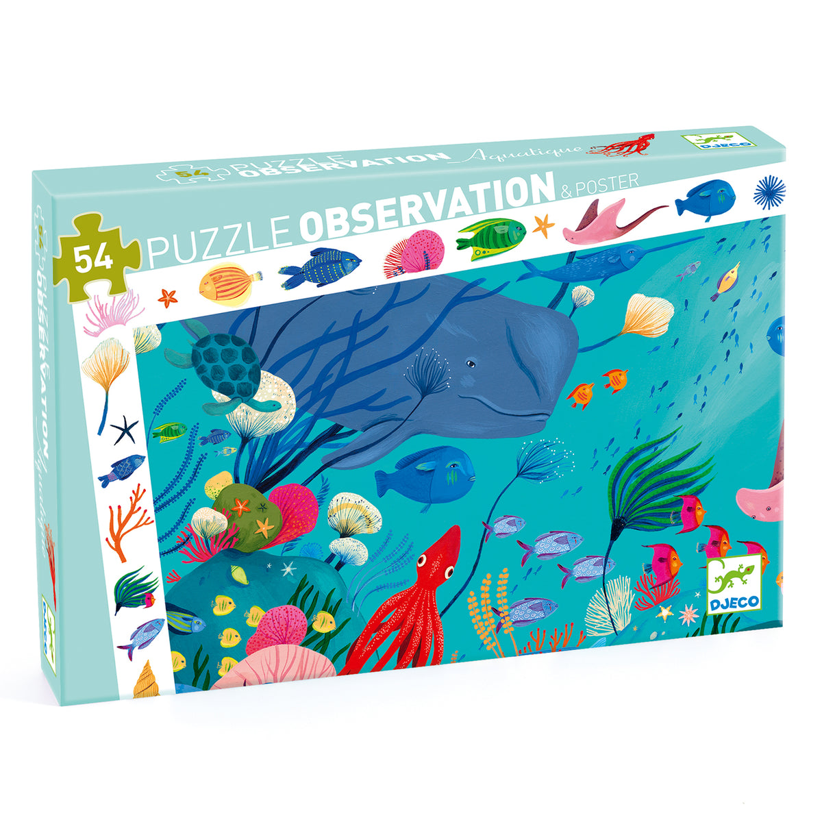 Djeco Observationspussel Aquatic (54 bitar)