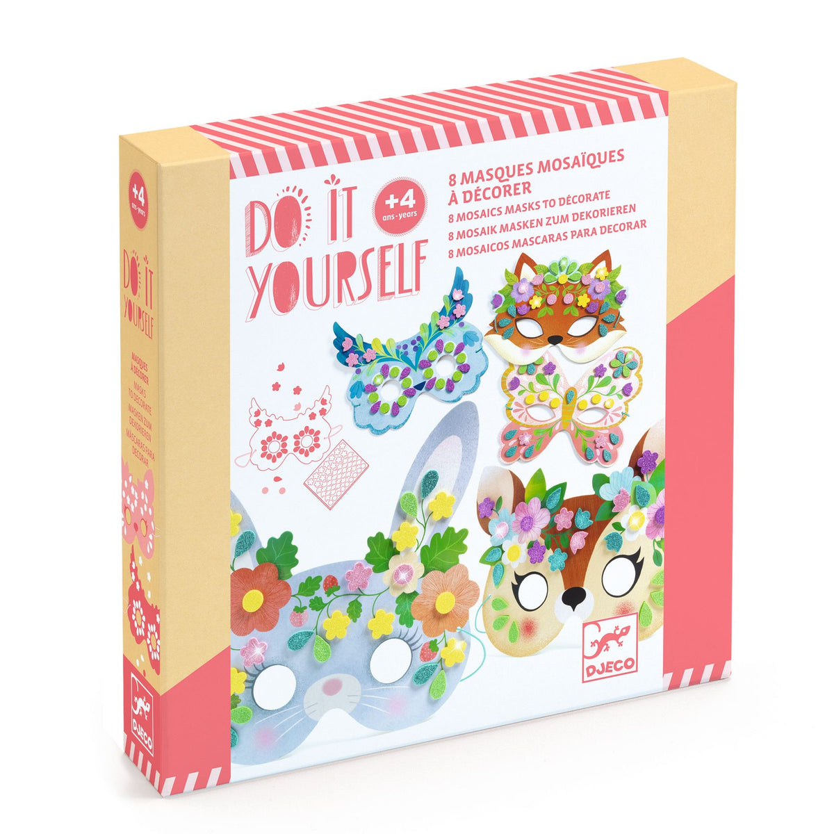 Djeco DIY Masker Skogsdjur (8 st)